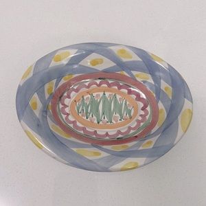 MacKenzie-Childs Aalsmeer ceramic dish